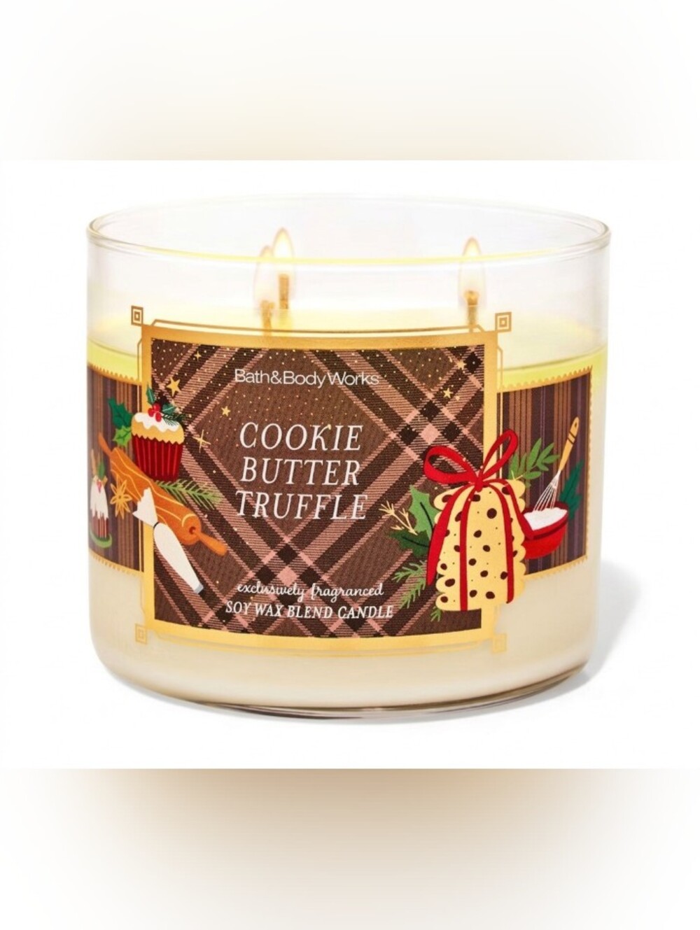 Bath & Body Works Cookie Butter Truffle 3-Wick Candle NWT